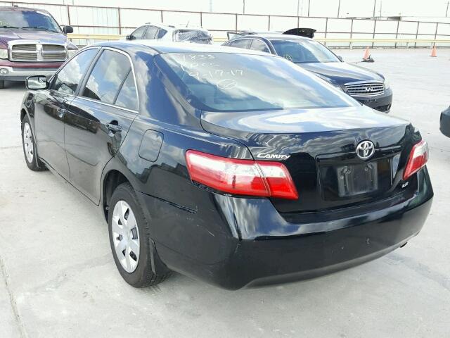 4T4BE46K08R015405 - 2008 TOYOTA CAMRY CE BLACK photo 3