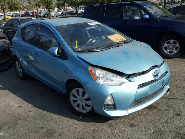 JTDKDTB35D1050379 - 2013 TOYOTA PRIUS C TEAL photo 1