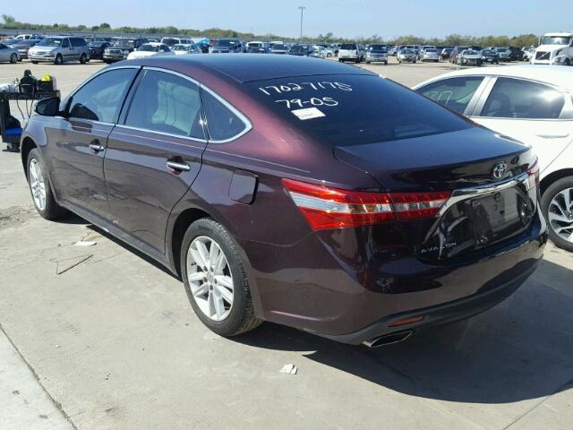 4T1BK1EBXEU124100 - 2014 TOYOTA AVALON BAS PURPLE photo 3