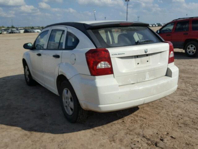 1B3HB28B58D541615 - 2008 DODGE CALIBER WHITE photo 3