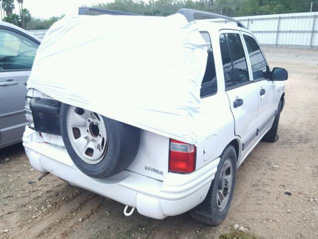 2S3TE52V716108243 - 2001 SUZUKI VITARA JS WHITE photo 4