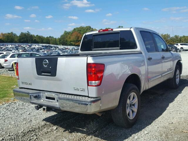 1N6AA0EJ0AN304966 - 2010 NISSAN TITAN XE SILVER photo 4