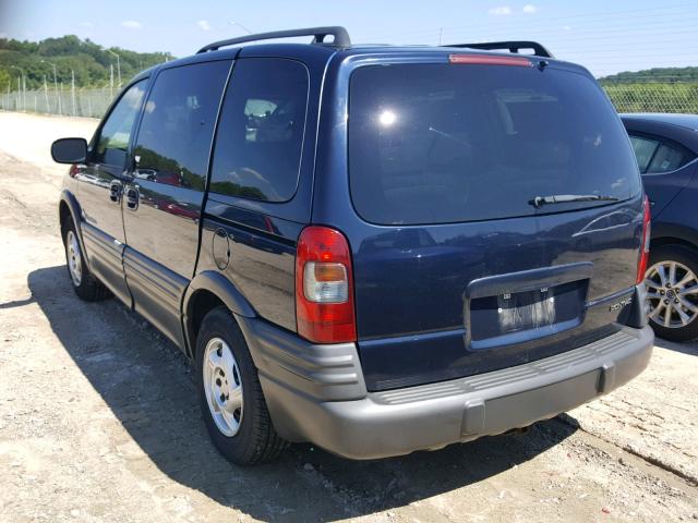 1GMDU03E24D199690 - 2004 PONTIAC MONTANA BLUE photo 3