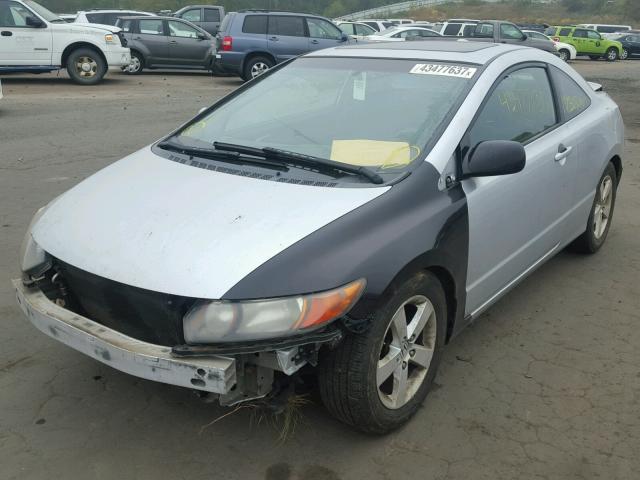 2HGFG12847H523768 - 2007 HONDA CIVIC EX GRAY photo 2