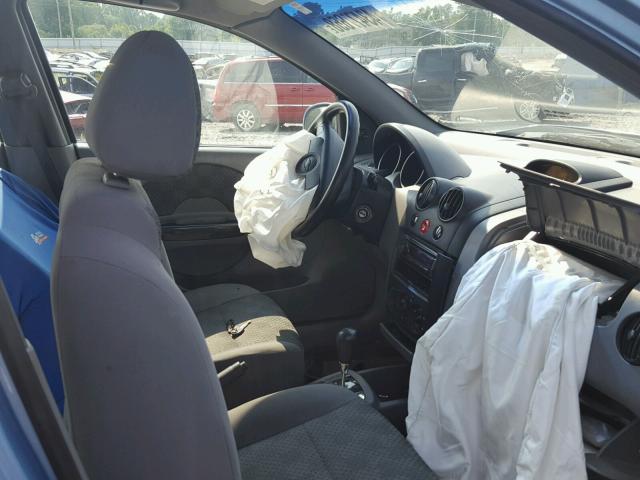 KL1TD52605B404466 - 2005 CHEVROLET AVEO BASE Көк фото 5