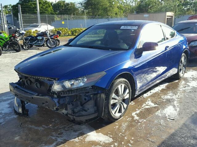 1HGCS123X9A005574 - 2009 HONDA ACCORD BLUE photo 2