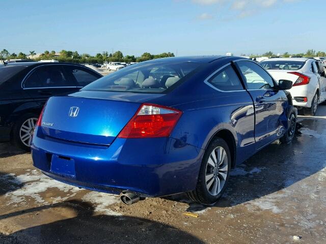 1HGCS123X9A005574 - 2009 HONDA ACCORD BLUE photo 4
