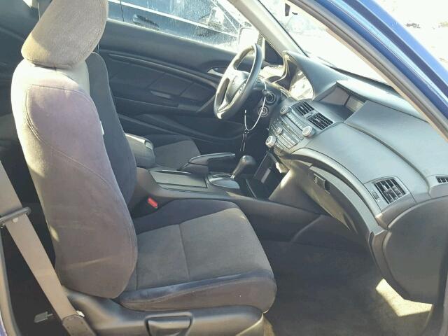 1HGCS123X9A005574 - 2009 HONDA ACCORD BLUE photo 5