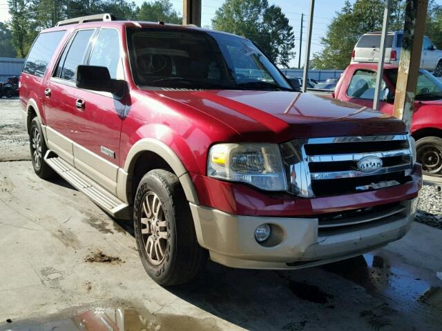 1FMFK17527LA87044 - 2007 FORD EXPEDITION MAROON photo 1