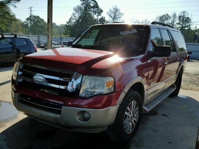 1FMFK17527LA87044 - 2007 FORD EXPEDITION MAROON photo 2