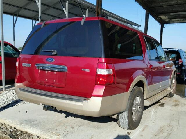 1FMFK17527LA87044 - 2007 FORD EXPEDITION MAROON photo 4