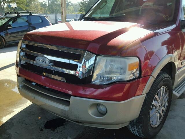 1FMFK17527LA87044 - 2007 FORD EXPEDITION MAROON photo 9