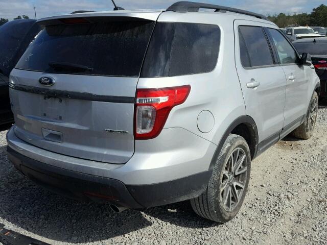 1FM5K7D81FGA33562 - 2015 FORD EXPLORER SILVER photo 4