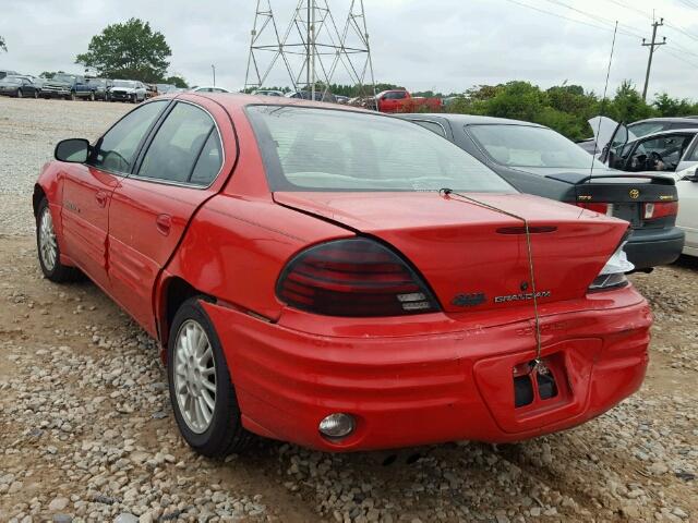 1G2NE52T0XM828360 - 1999 PONTIAC GRAND AM S RED photo 3