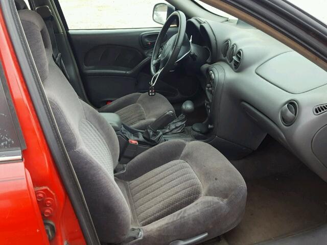 1G2NE52T0XM828360 - 1999 PONTIAC GRAND AM S RED photo 5