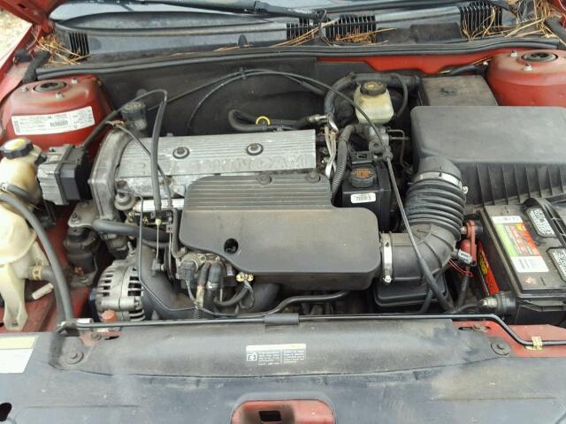 1G2NE52T0XM828360 - 1999 PONTIAC GRAND AM S RED photo 7