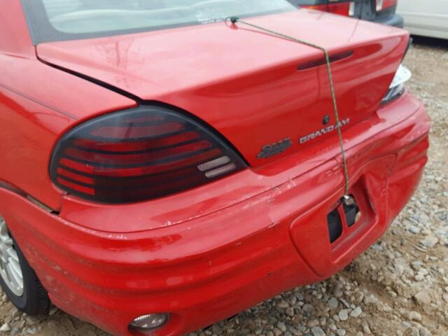1G2NE52T0XM828360 - 1999 PONTIAC GRAND AM S RED photo 9