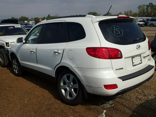 5NMSH13E58H137624 - 2008 HYUNDAI SANTA FE WHITE photo 3