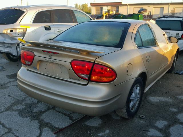 1G3NL52F94C129483 - 2004 OLDSMOBILE ALERO GL GOLD photo 4