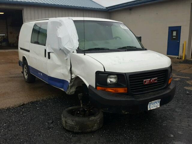 1GTS8AF47D1116975 - 2013 GMC SAVANA G15 WHITE photo 1