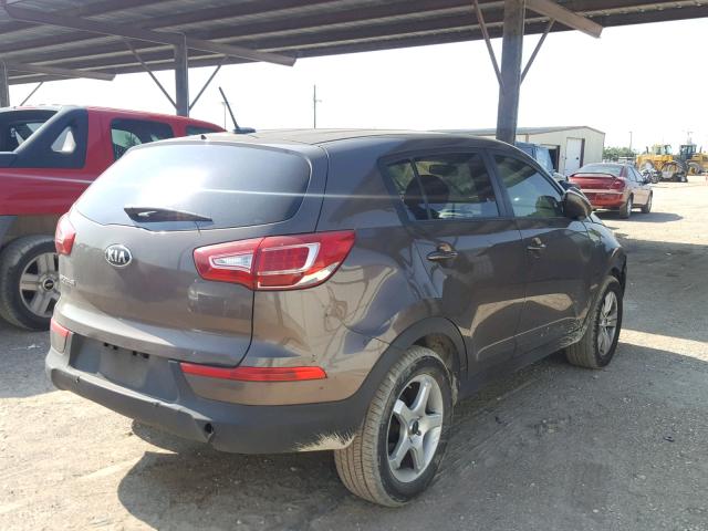 KNDPB3A26D7513115 - 2013 KIA SPORTAGE B BROWN photo 4