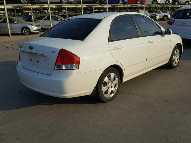 KNAFE121375395969 - 2007 KIA SPECTRA EX WHITE photo 4