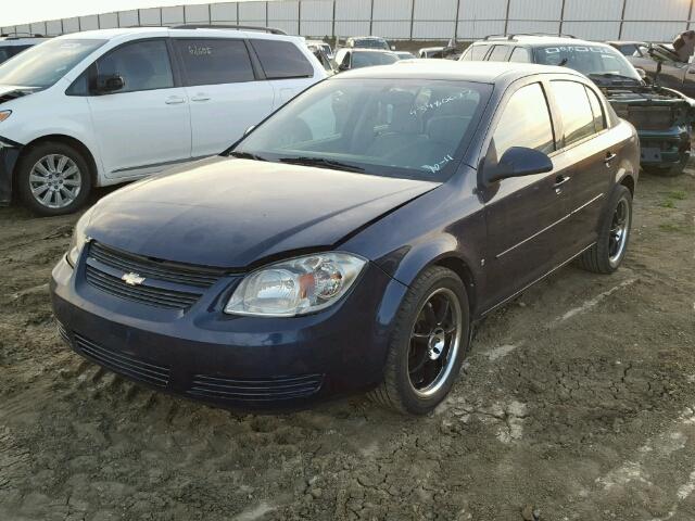 1G1AT58H397233323 - 2009 CHEVROLET COBALT LT BLUE photo 2