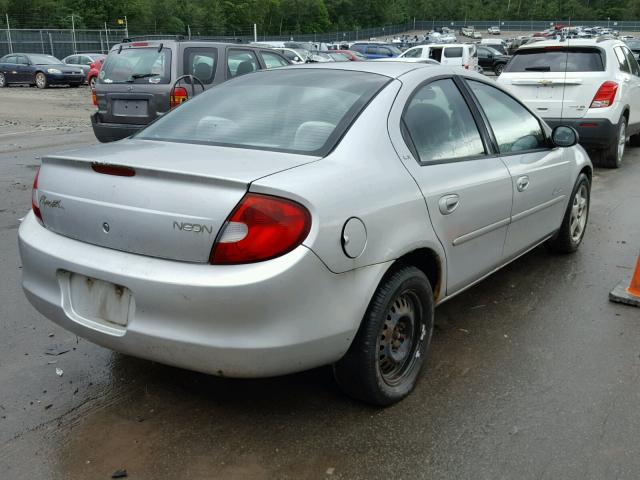 1P3ES46C21D279986 - 2001 PLYMOUTH NEON BASE 银色 照片 4