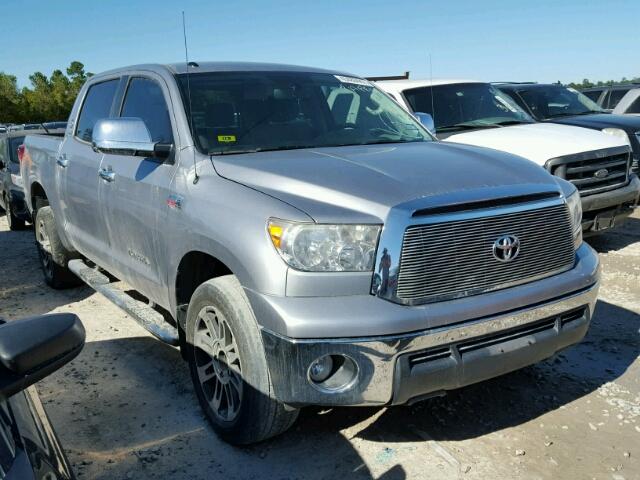 5TFEY5F18CX129384 - 2012 TOYOTA TUNDRA CRE GRAY photo 1