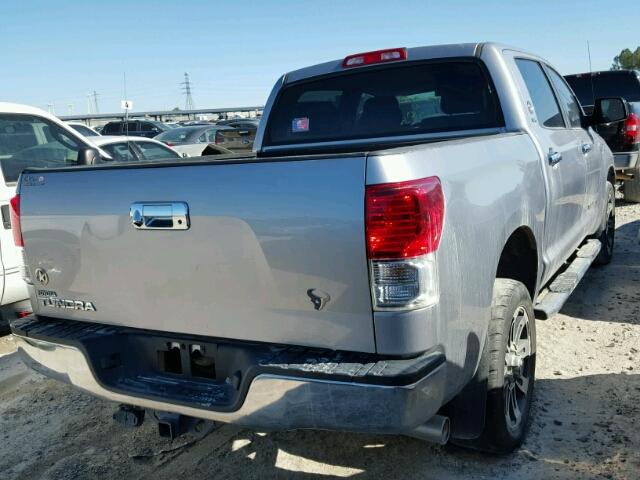 5TFEY5F18CX129384 - 2012 TOYOTA TUNDRA CRE GRAY photo 4