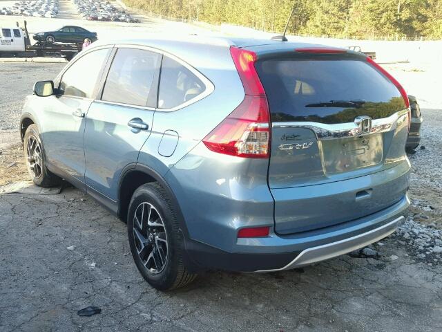 2HKRM3H70GH556109 - 2016 HONDA CR-V EXL BLUE photo 3