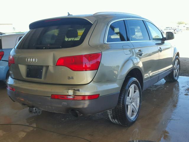 WA1BY74L47D051884 - 2007 AUDI Q7 3.6 QUA GREEN photo 4