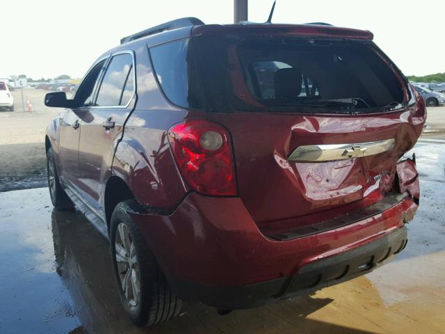 2GNALDEK5C6294771 - 2012 CHEVROLET EQUINOX LT MAROON photo 3