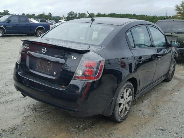 3N1AB6AP9CL740492 - 2012 NISSAN SENTRA 2.0 BLACK photo 4