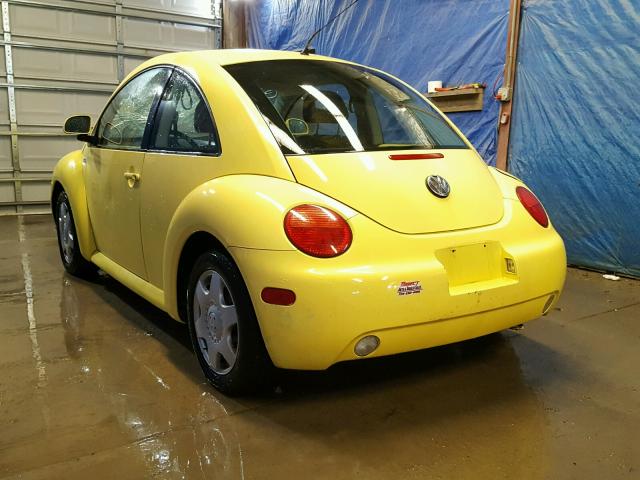 3VWCC21C0XM429393 - 1999 VOLKSWAGEN NEW BEETLE Sarı foto 3