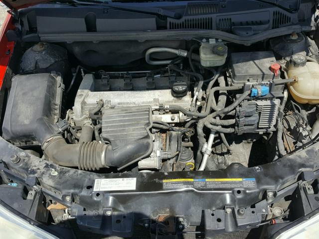 1G8AN15F07Z187300 - 2007 SATURN ION LEVEL RED photo 7