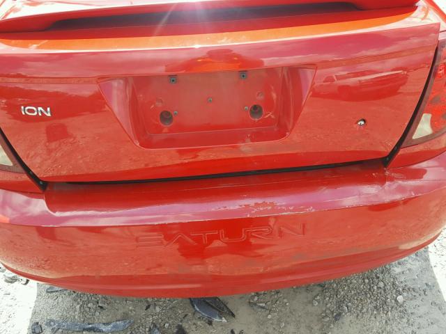 1G8AN15F07Z187300 - 2007 SATURN ION LEVEL RED photo 9