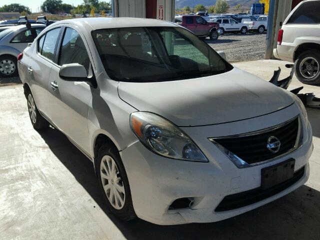 3N1CN7AP2DL878656 - 2013 NISSAN VERSA S WHITE photo 1