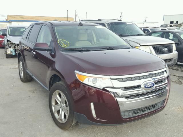 2FMDK3JC6BBB26656 - 2011 FORD EDGE SEL MAROON photo 1