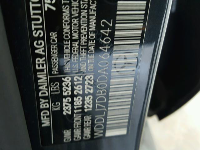 WDDLJ7DB0DA064642 - 2013 MERCEDES-BENZ CLS 550 石墨色 照片 10