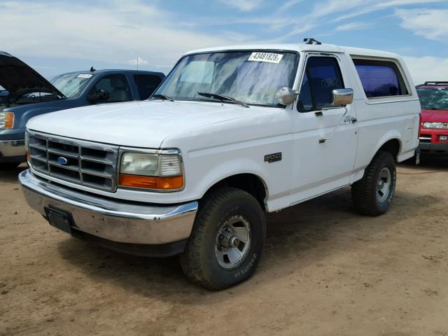 1FMEU15N7SLA90698 - 1995 FORD BRONCO U10 WHITE photo 2