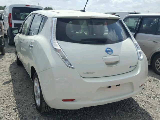 JN1AZ0CP0CT022265 - 2012 NISSAN LEAF SV WHITE photo 3