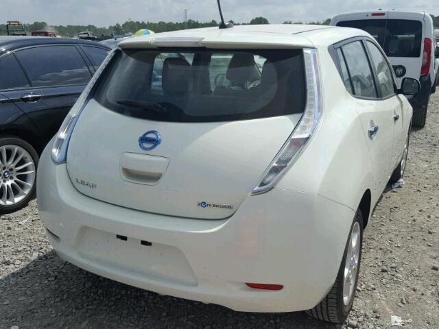 JN1AZ0CP0CT022265 - 2012 NISSAN LEAF SV WHITE photo 4