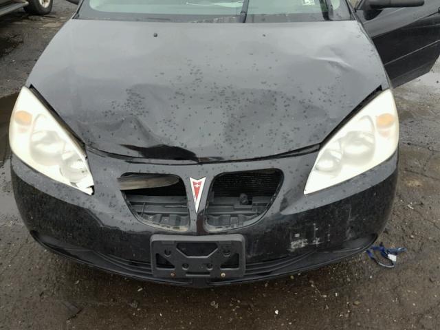 1G2ZF55B164150508 - 2006 PONTIAC G6 SE BLACK photo 7