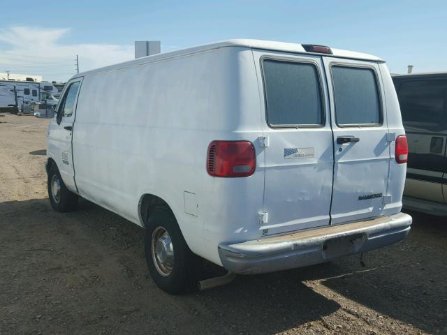 2B7HB21X8SK528892 - 1995 DODGE RAM VAN B2 WHITE photo 3