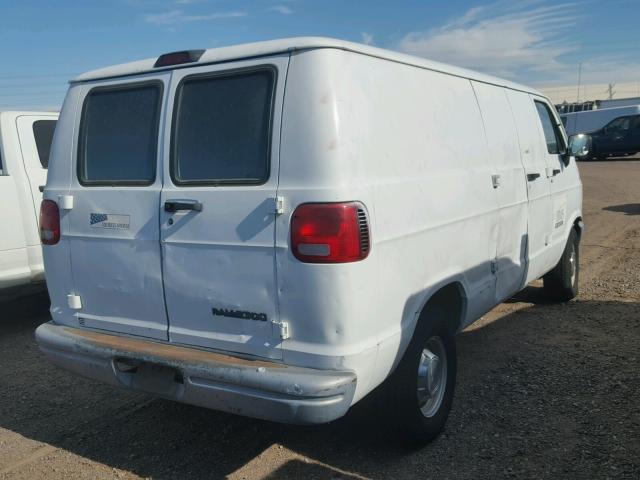 2B7HB21X8SK528892 - 1995 DODGE RAM VAN B2 WHITE photo 4