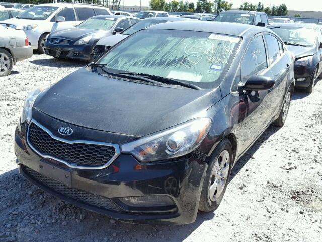 KNAFK4A62F5351841 - 2015 KIA FORTE LX BLACK photo 2