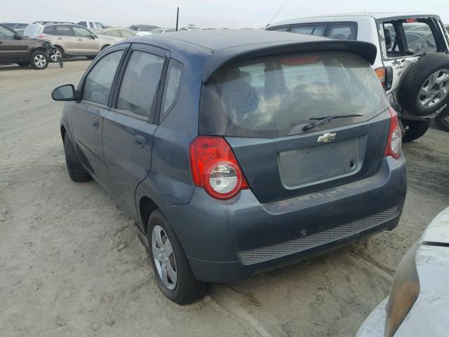 KL1TD6DE2AB110605 - 2010 CHEVROLET AVEO LS GREEN photo 3