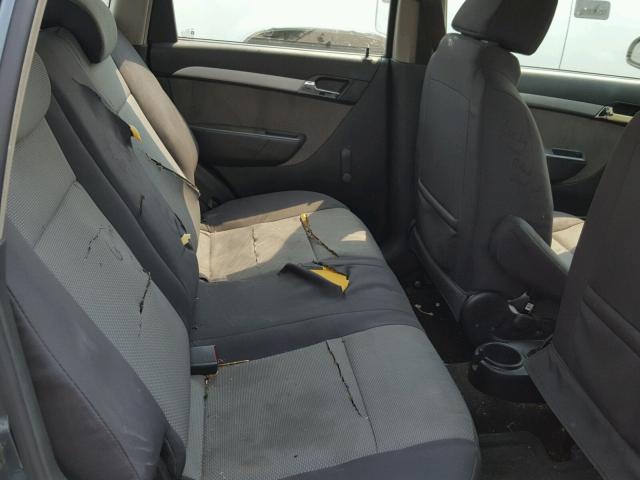 KL1TD6DE2AB110605 - 2010 CHEVROLET AVEO LS GREEN photo 6