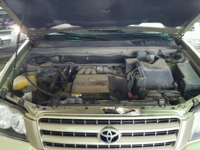 JTEHF21A830098053 - 2003 TOYOTA HIGHLANDER GOLD photo 7